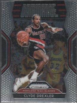 Clyde Drexler #8 Basketball Cards 2018 Panini Prizm Dominance