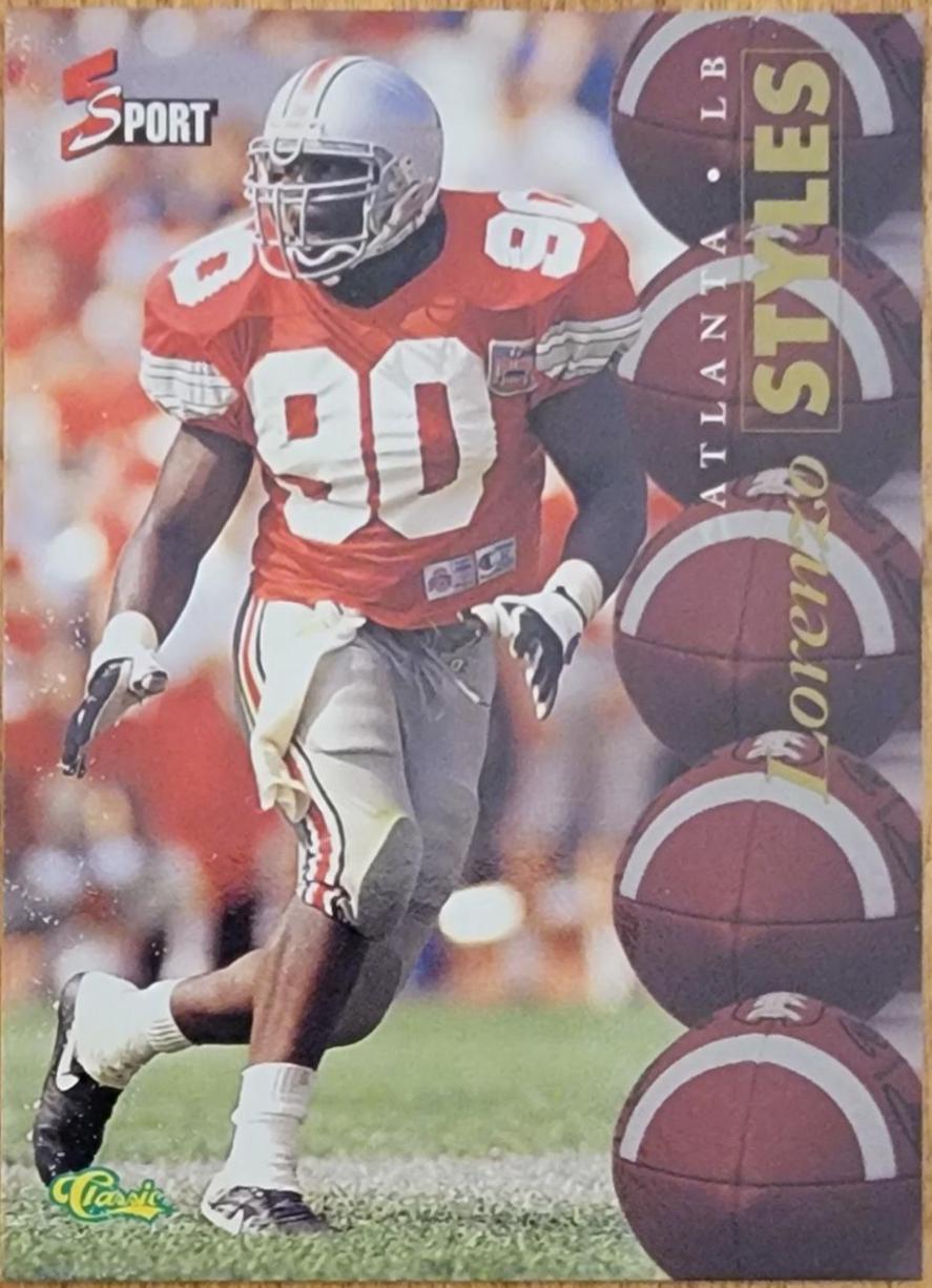 Lorenzo Styles #80 1995 Classic 5 Sport Football