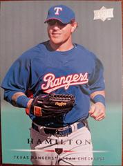 Josh Hamilton #772 Baseball Cards 2008 Upper Deck Prices