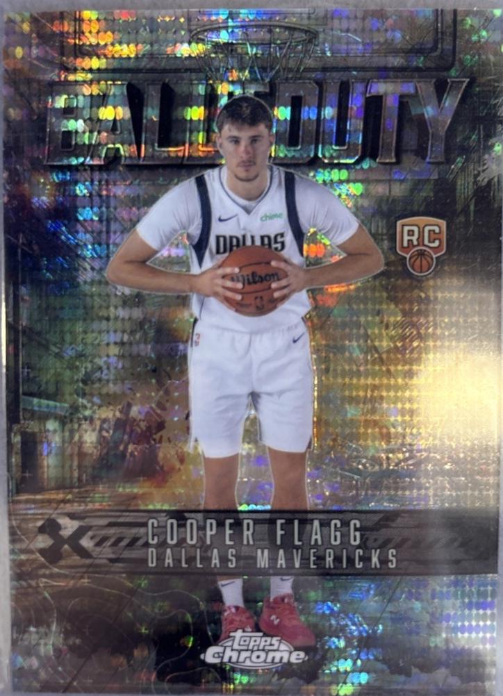 2025 Topps Chrome Ball Of Duty Cooper Flagg [Pulsar Refractor] #BD-21 card