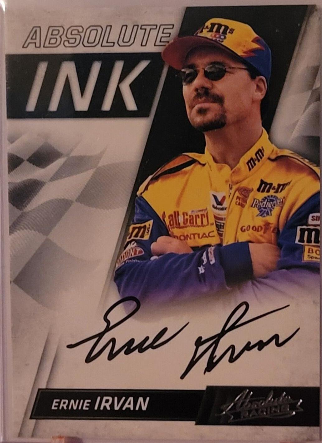 Ernie Irvan #AI-EI Racing Cards 2017 Panini Absolute Nascar Ink Autographs