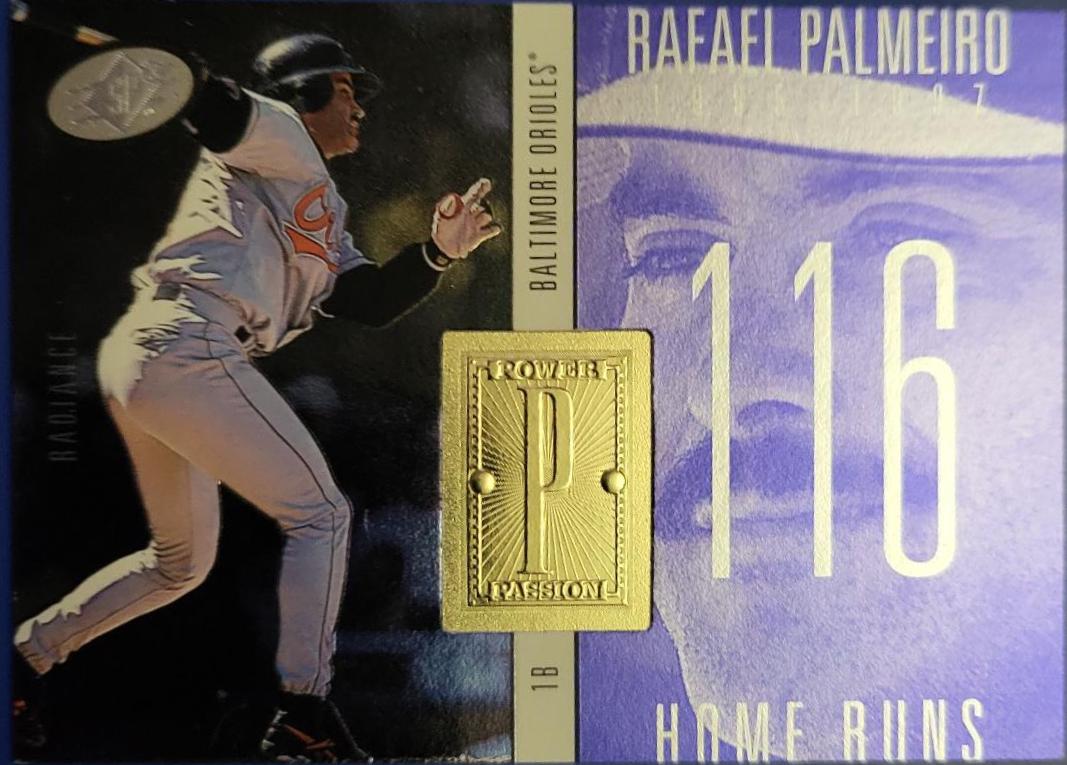 Rafael Palmeiro #238 Baseball Cards 1998 SPx Power Passion Sample