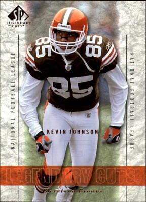Kevin Johnson #17 Football Cards 2002 SP Legendary Cuts