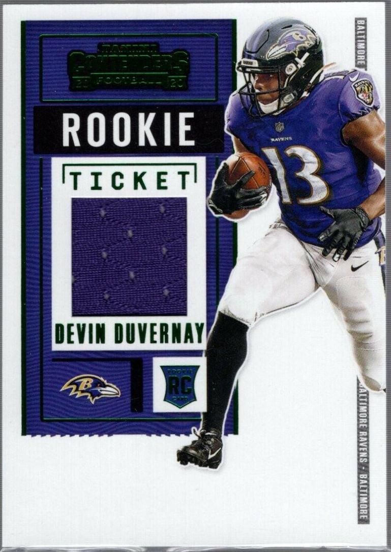 Devin Duvernay #RTS-DDU Football Cards 2020 Panini Contenders Rookie Ticket Swatches