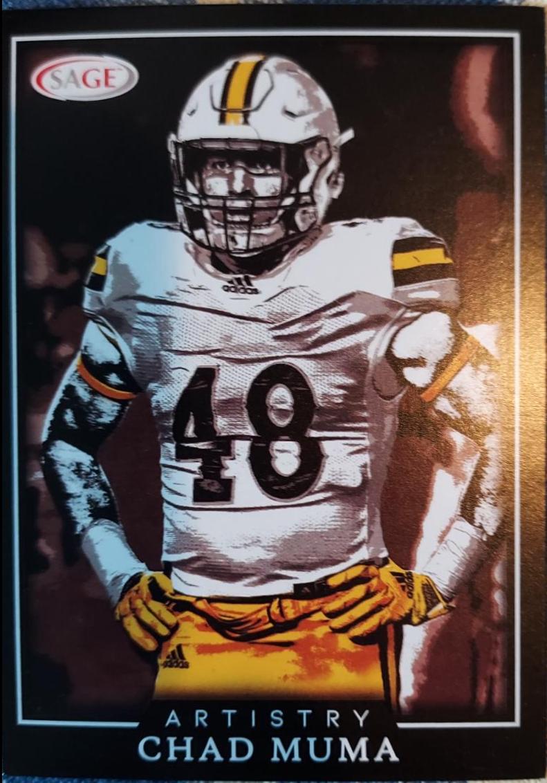 Chad Muma #8 Football Cards 2022 Sage Artistry