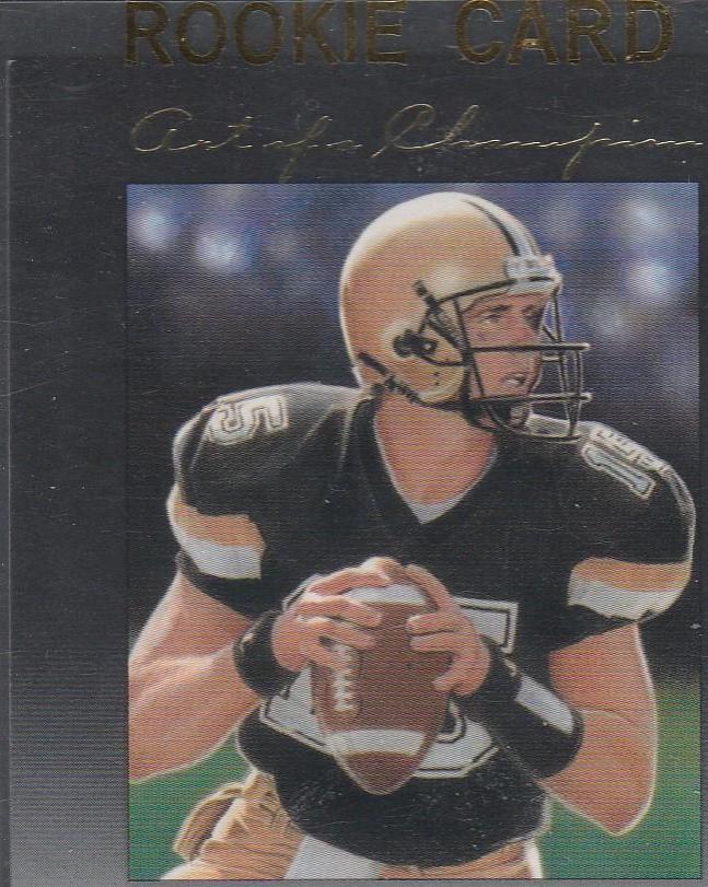 Drew Brees #AC-1 Football Cards 2001 Fleer Art of a Champion