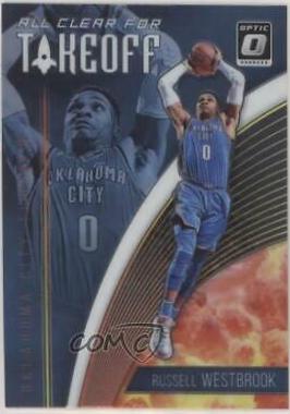 Russell Westbrook #6 Basketball Cards 2018 Panini Donruss Optic All Clear for Takeoff
