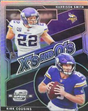 Harrison Smith, Kirk Cousins #XO-13 Football Cards 2021 Panini Contenders Optic Xs and Os