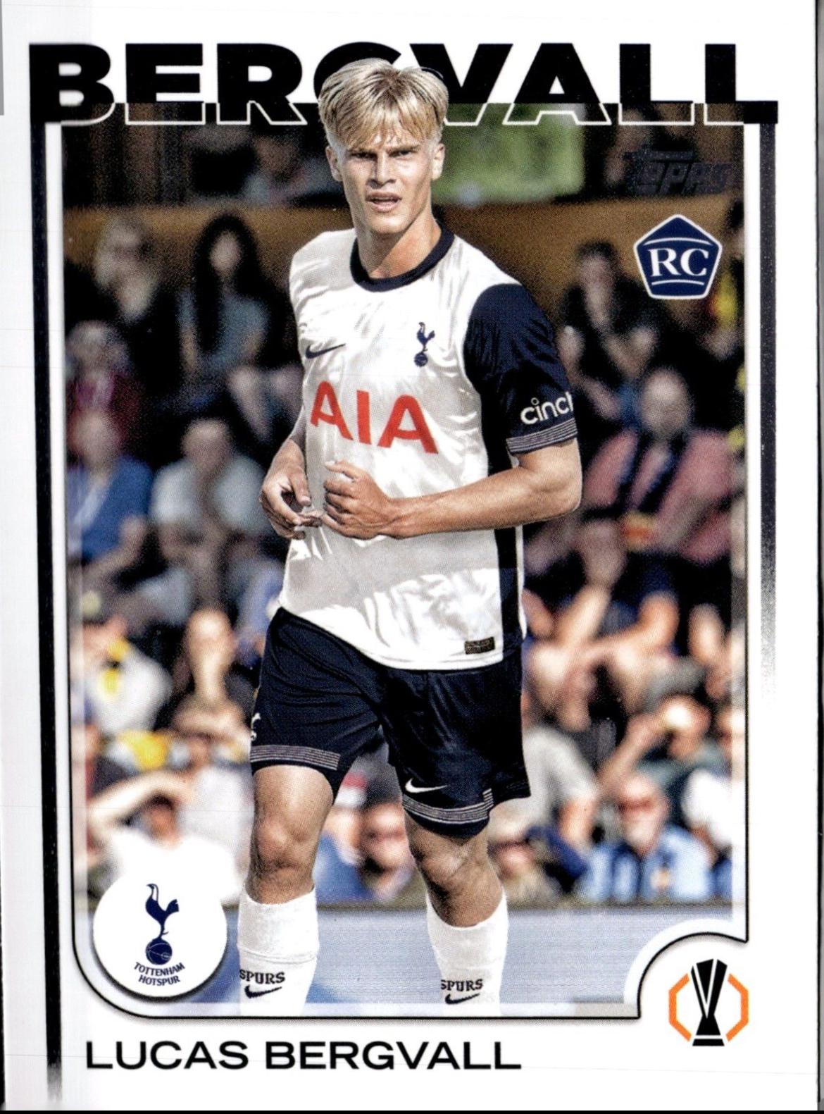 Lucas Bergvall #112 Soccer Cards 2024 Topps UEFA