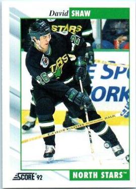David Shaw #183 Hockey Cards 1992 Score