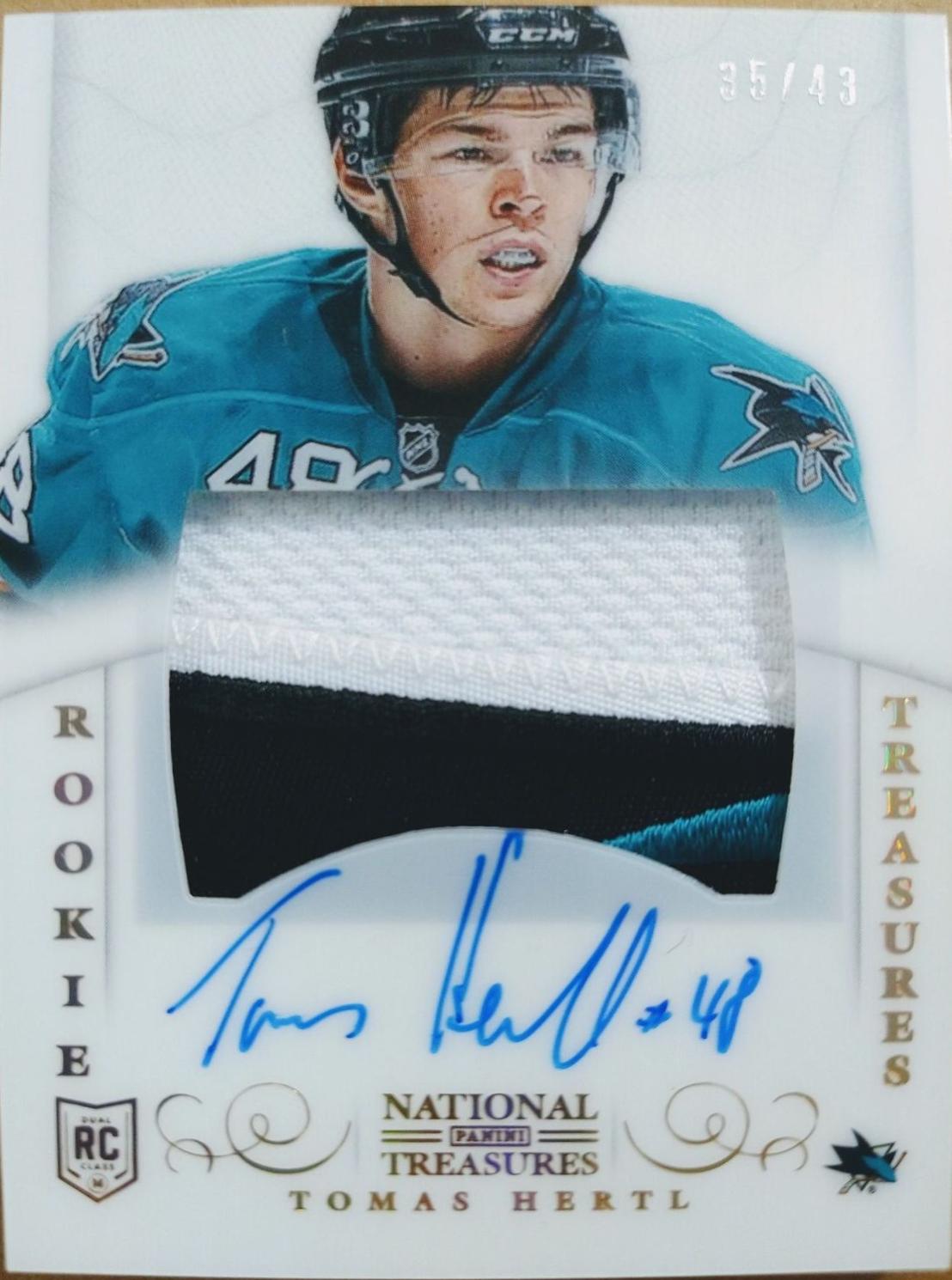 Tomas Hertl [Autograph Patch Rainbow] #217