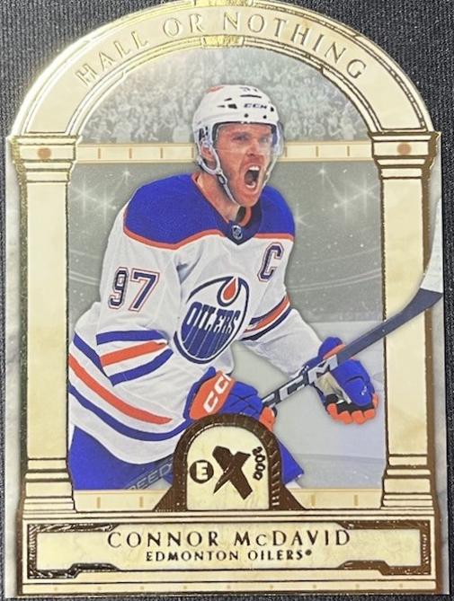 Connor McDavid #HN-5 Hockey Cards 2023 SkyBox E-X 2000 Hall or Nothing