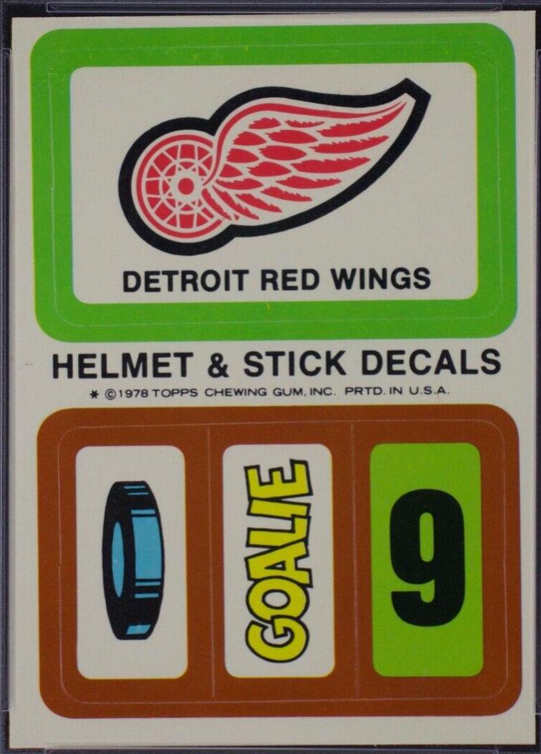 Detroit Red Wings Hockey Cards 1978 Topps Team Insert