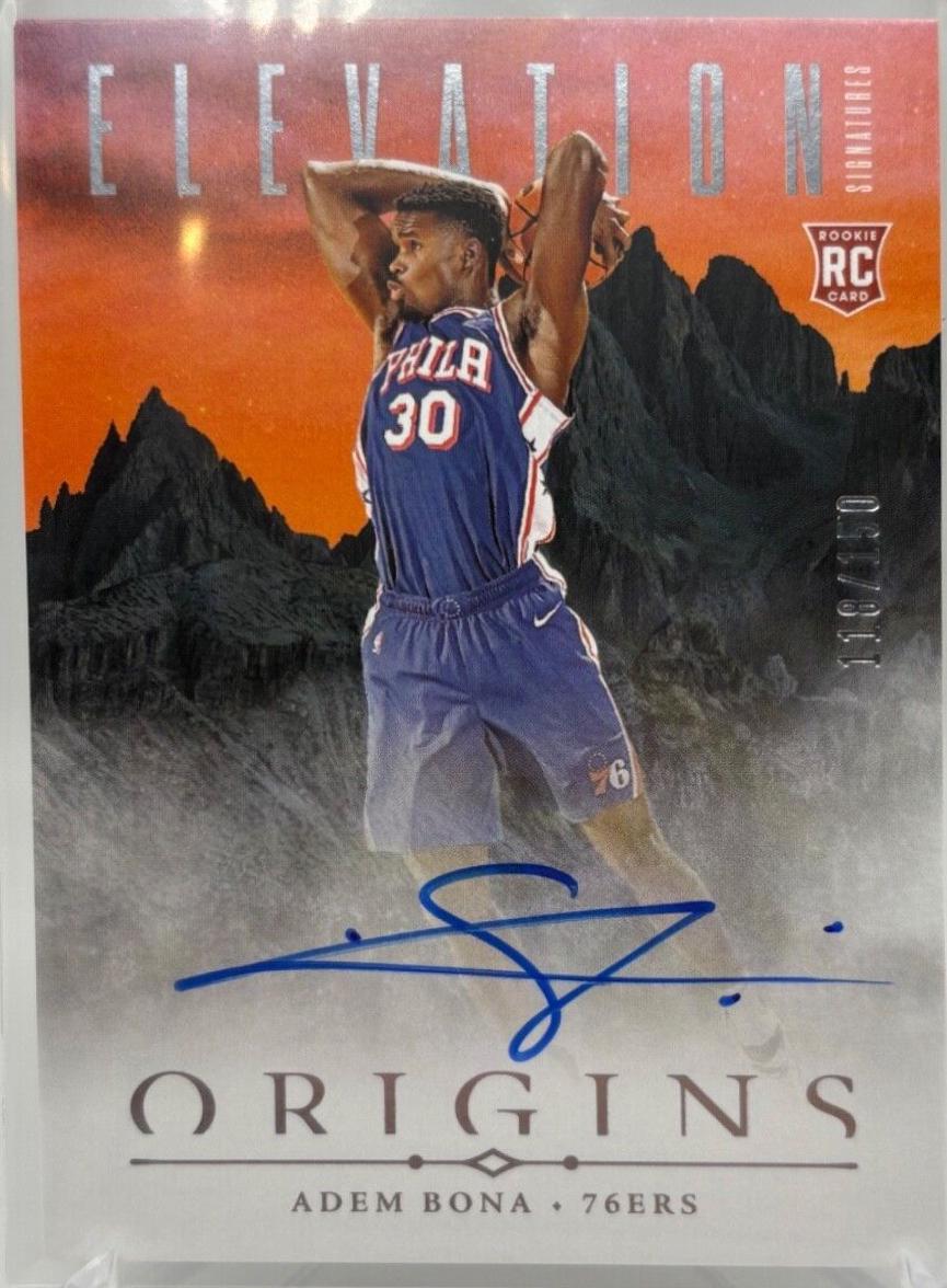 Adem Bona #26 Basketball Cards 2024 Panini Origins Elevation Signature