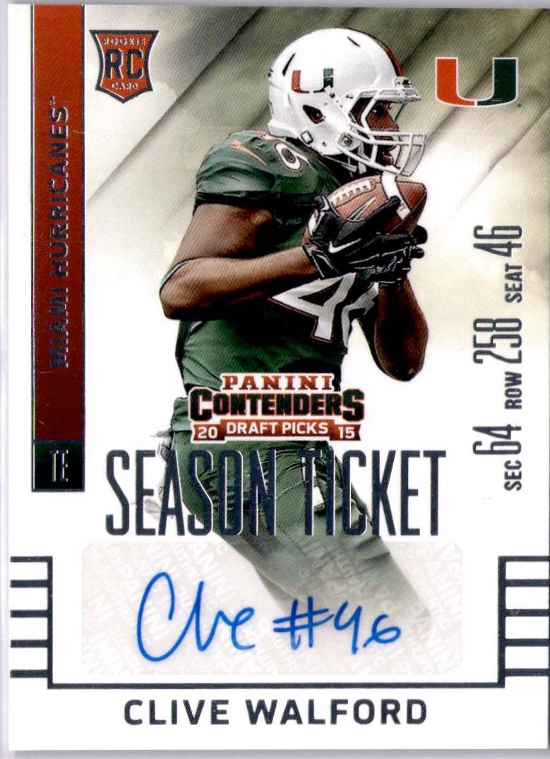 Clive Walford [Seat Autograph] #109