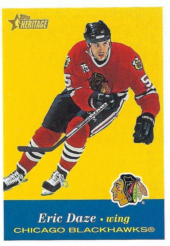 Eric Daze #64 Hockey Cards 2001 Topps Heritage