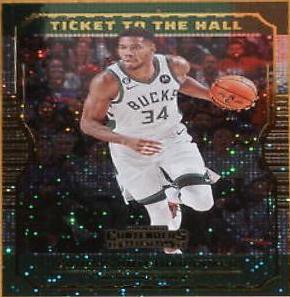 Giannis Antetokounmpo #3 Basketball Cards 2022 Panini Contenders Ticket to the Hall