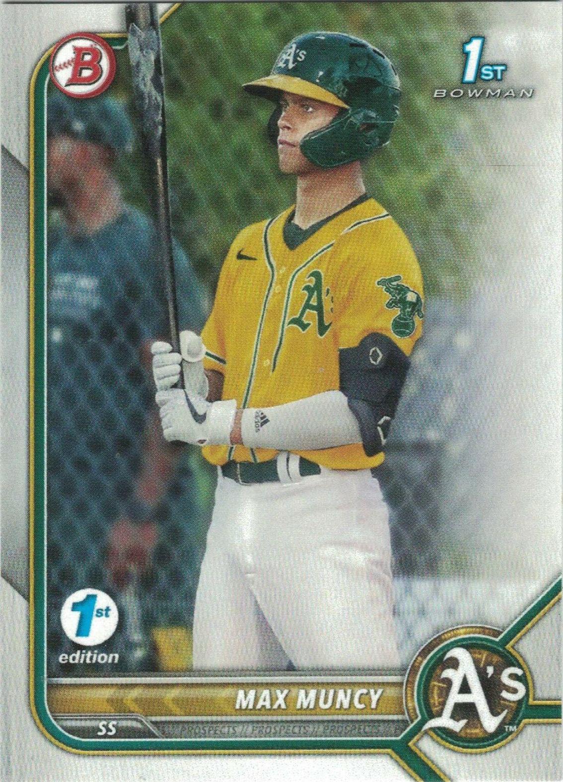 Max Muncy #BPPF-89 Baseball Cards 2022 Bowman 1st Edition
