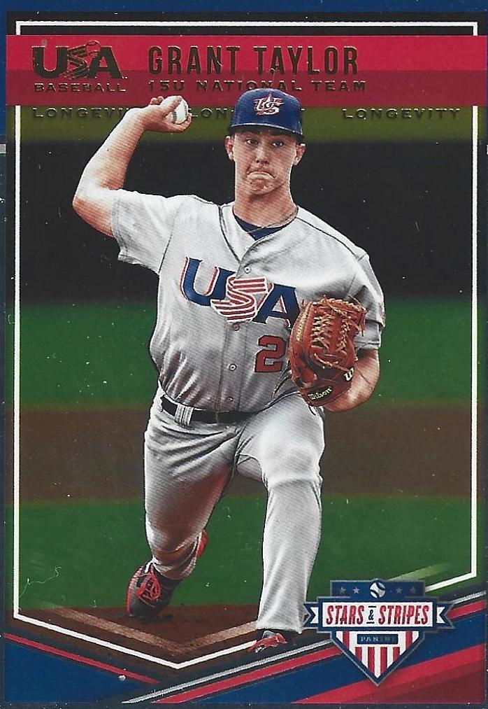 Grant Taylor #55 Baseball Cards 2018 Panini Stars & Stripes USA