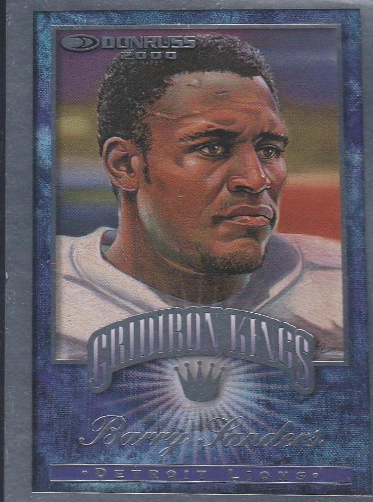 Barry Sanders #GK-3 Football Cards 2000 Panini Donruss Gridiron Kings
