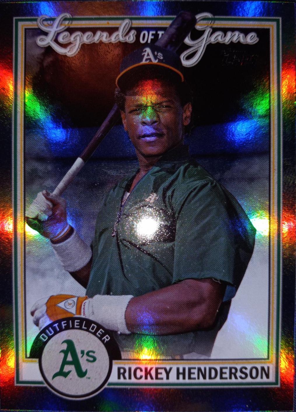 Rickey Henderson #LG-12 Baseball Cards 2023 Topps Legends of the Game