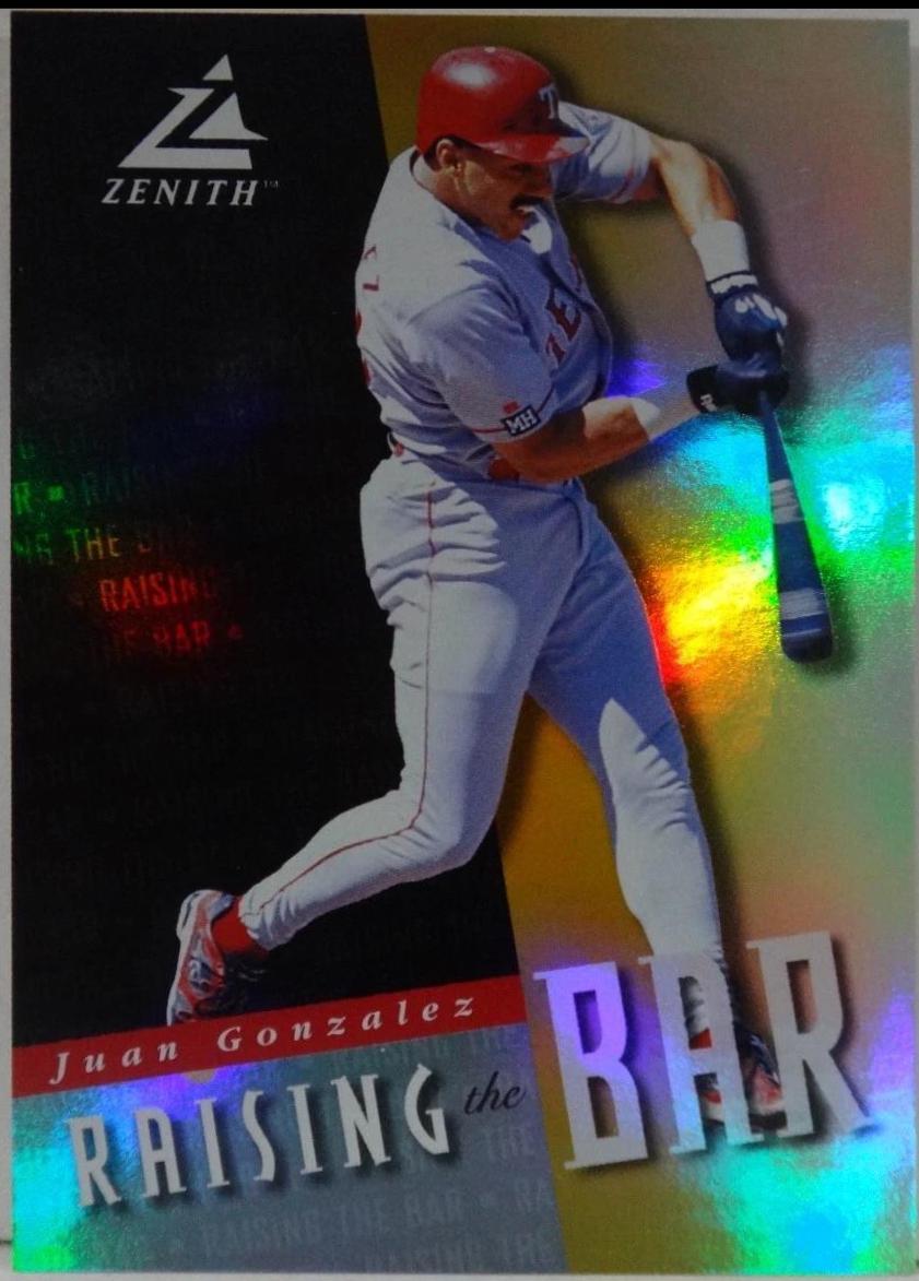 Juan Gonzalez #11 Baseball Cards 1998 Zenith Raising the Bar