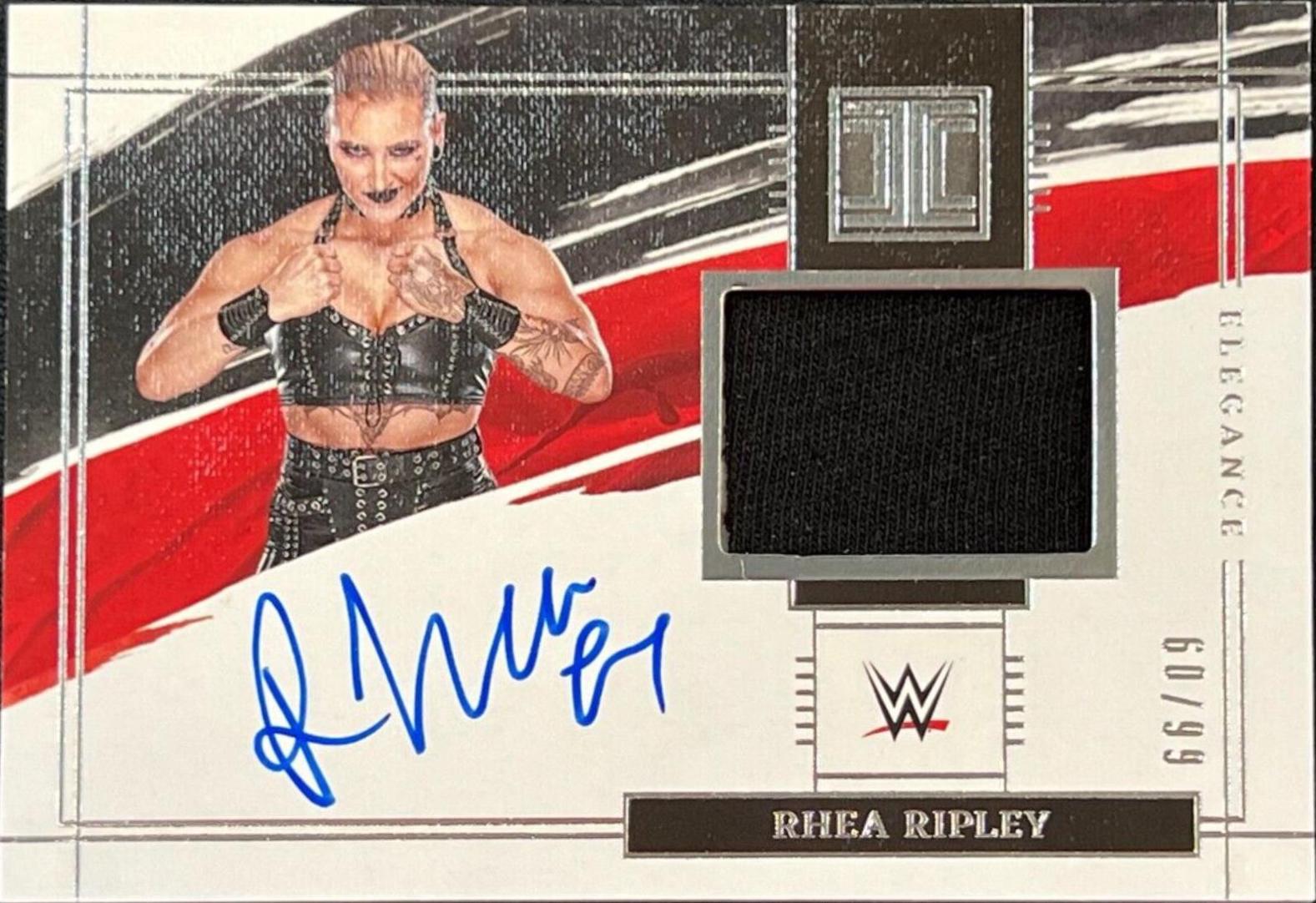 Rhea Ripley #EM-RRP Wrestling Cards 2022 Panini Impeccable WWE Elegance Memorabilia Autographs