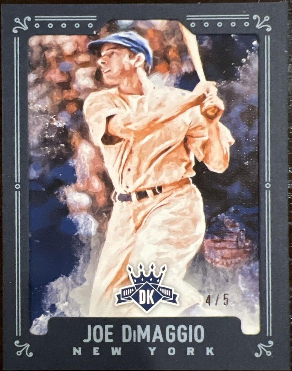 Joe DiMaggio [Facing Ahead Framed Blue] #18
