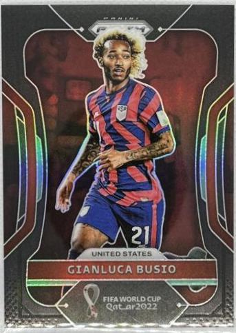 Gianluca Busio #202 Soccer Cards 2022 Panini Prizm World Cup