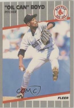 Oil Can Boyd #82 Baseball Cards 1989 Fleer