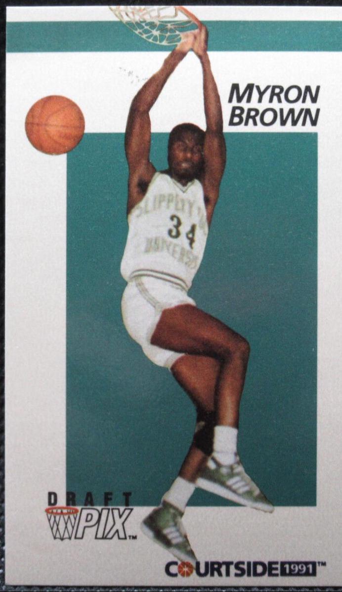 Myron Brown #9 Basketball Cards 1991 Courtside