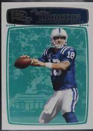 Peyton Manning #56 Football Cards 2008 Topps Rookie Progression