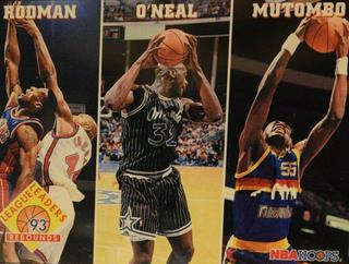 Rebounding Leaders: O'Neal, Rodman, Mutombo