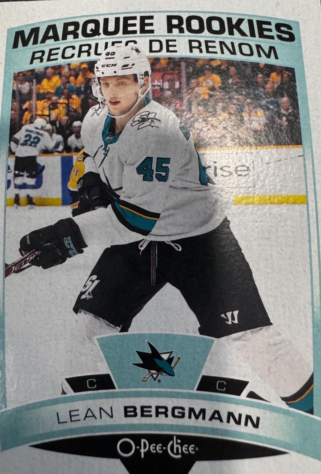Lean Bergmann #648 Hockey Cards 2019 O Pee Chee