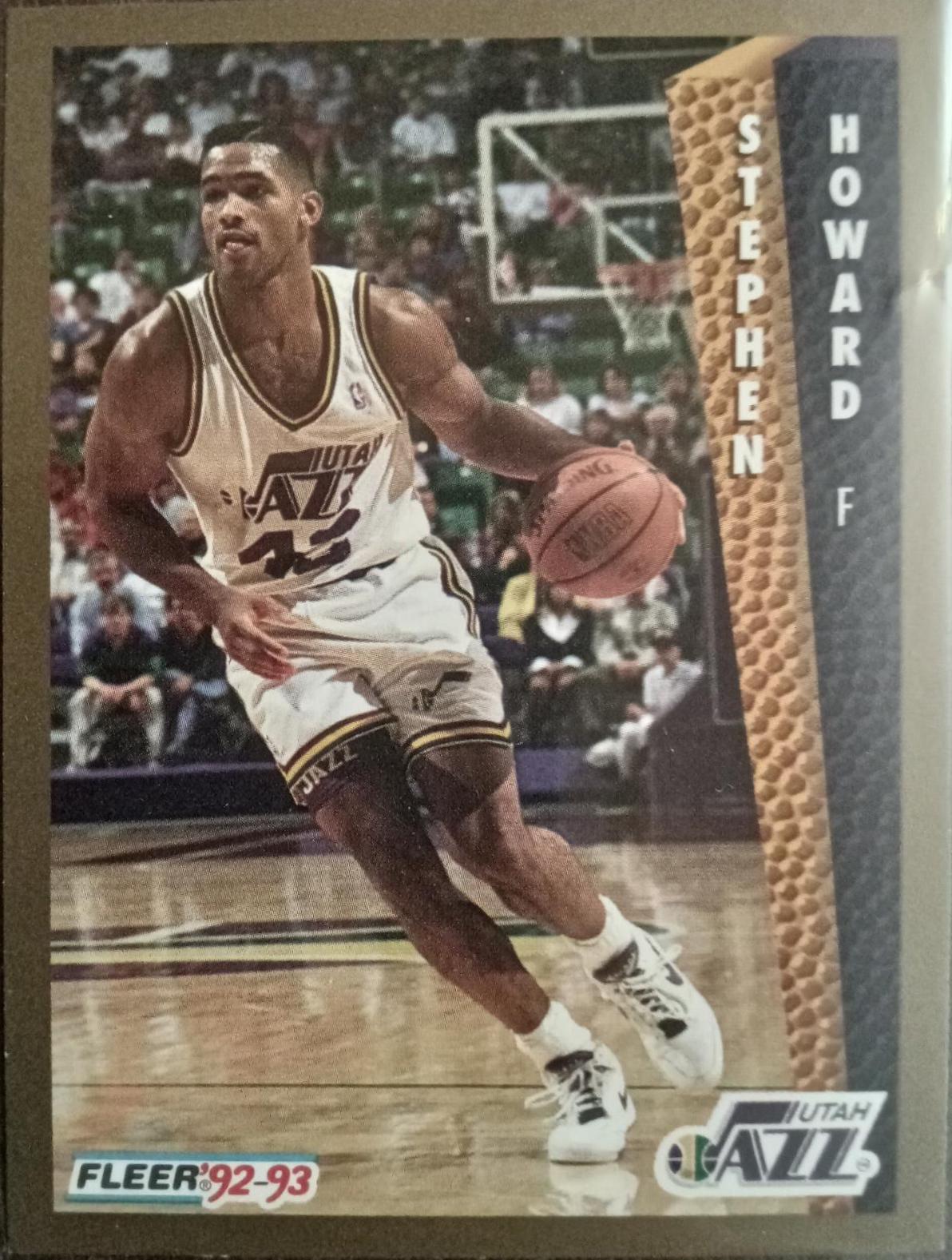 Stephen Howard #434 Basketball Cards 1992 Fleer