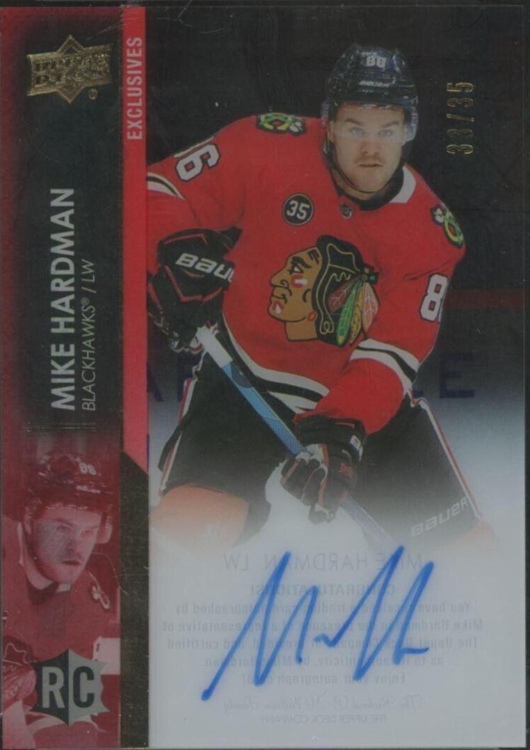 Mike Hardman #CC-MH 2021 Upper Deck Clear Cut Autograph Hockey