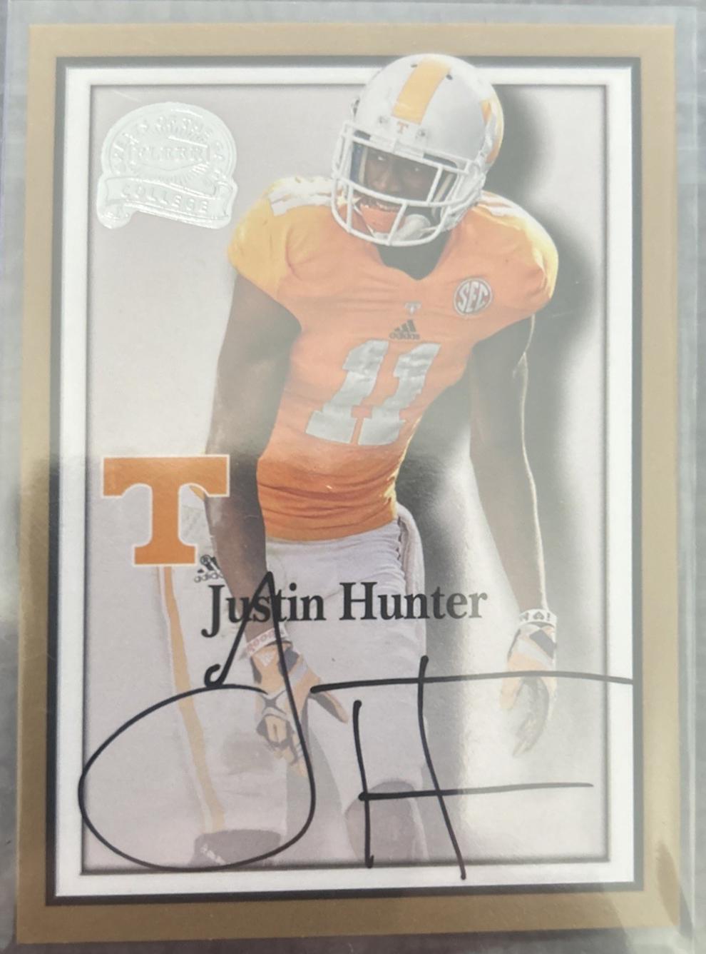 Justin Hunter #JH-57 2013 Fleer Retro Greats Of The Game Autograph Football