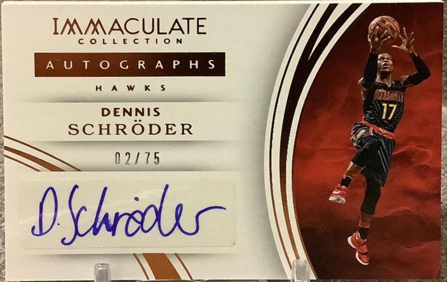 Dennis Schröder #12 Basketball Cards 2015 Panini Immaculate Collection Autographs