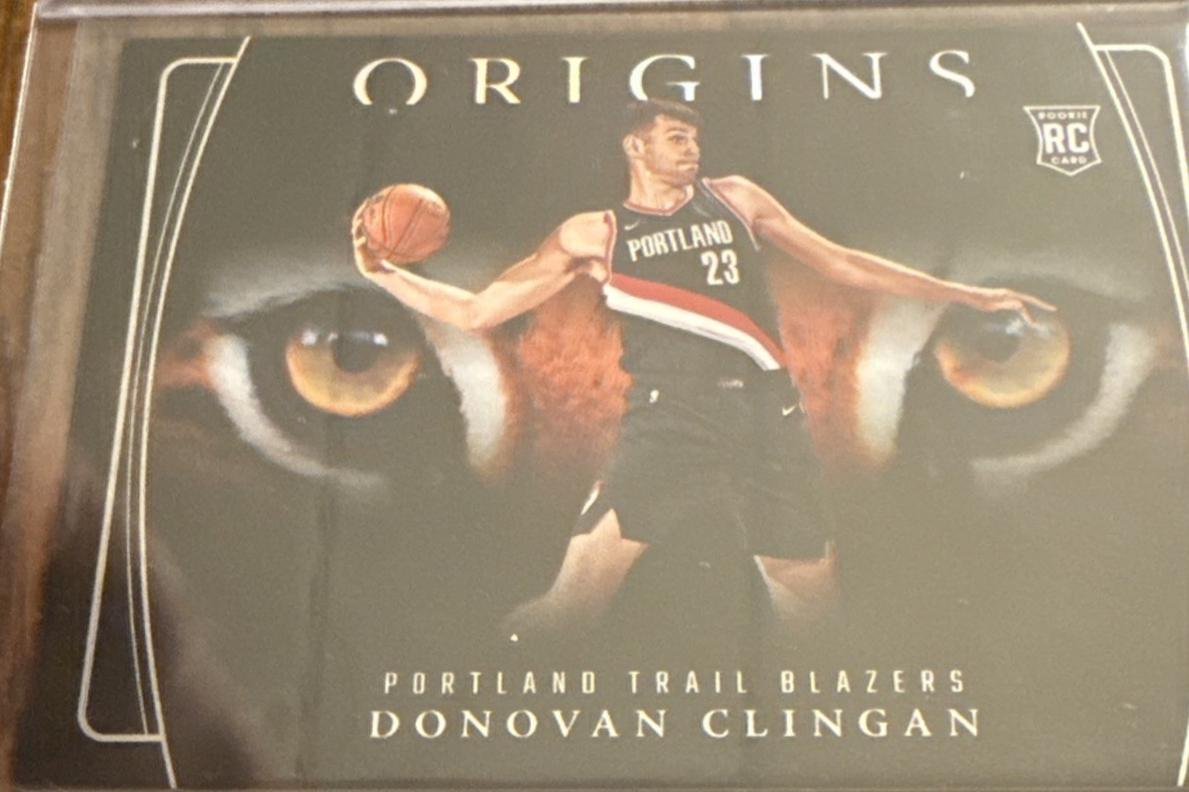 Donovan Clingan #2 Basketball Cards 2024 Panini Origins Tiger Eyes