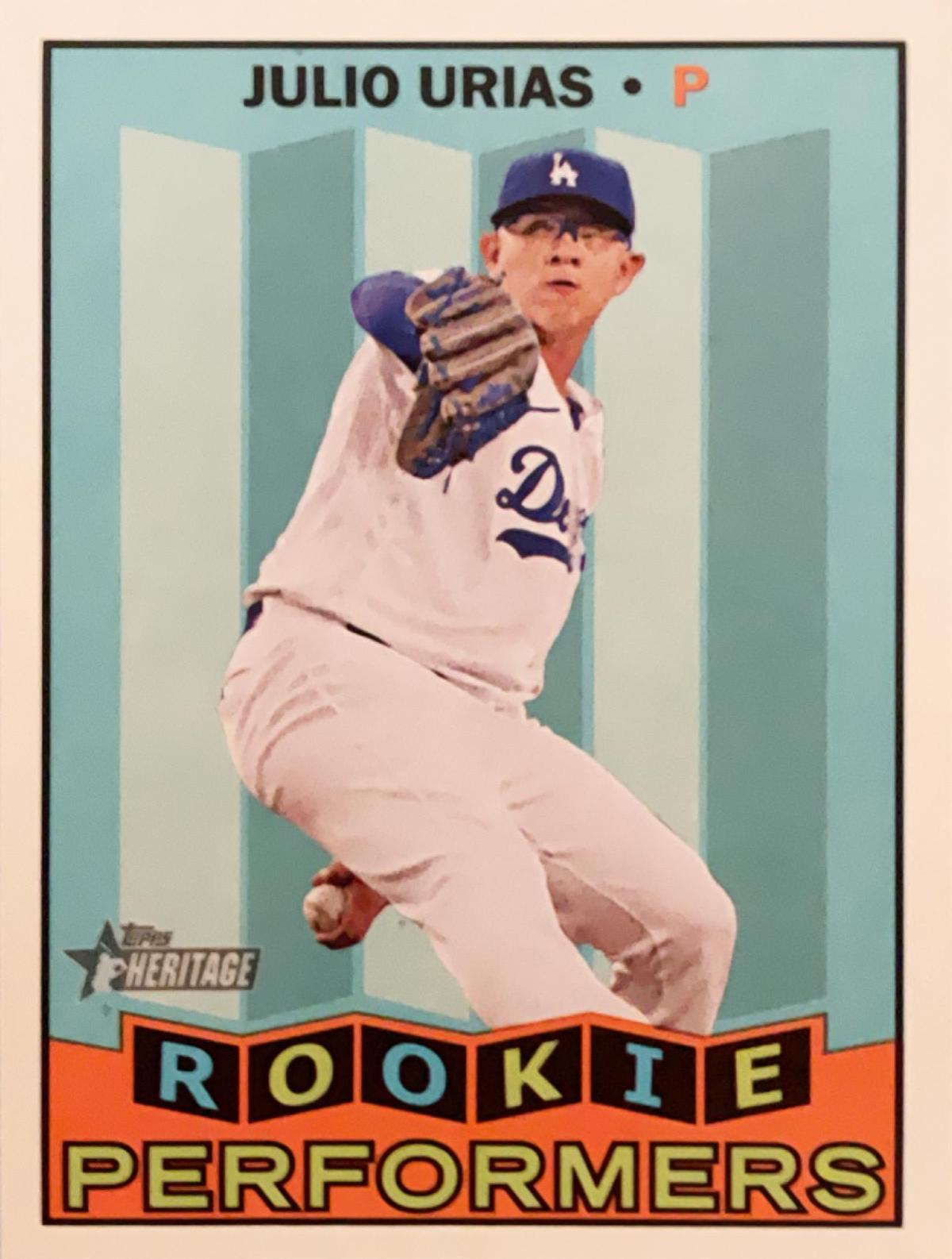 Julio Urias #RP-JU Baseball Cards 2016 Topps Heritage Rookie Performers