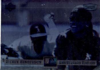 Rickey Henderson #15 Baseball Cards 1994 Upper Deck Dennys Holograms