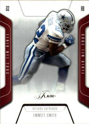 Emmitt Smith #23 Football Cards 2003 Flair