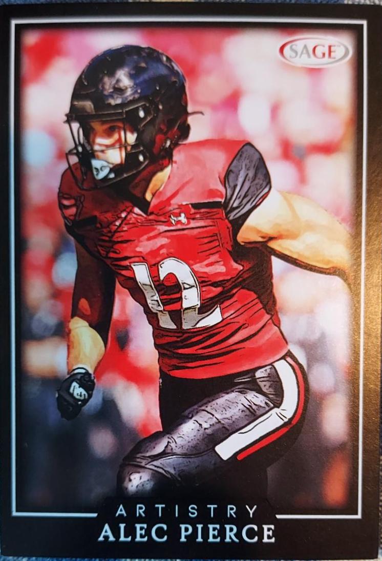 Alec pierce #31 Football Cards 2022 Sage Artistry