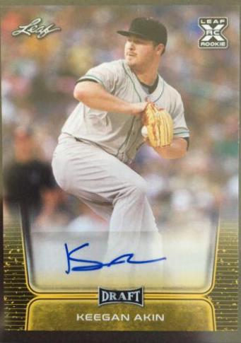 Keegan Akin #BA-KA1 2020 Leaf Draft Autographs Baseball