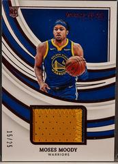 Moses Moody [Patch Autograph Red] #110 Basketball Cards 2021 Panini Immaculate Collection Prices