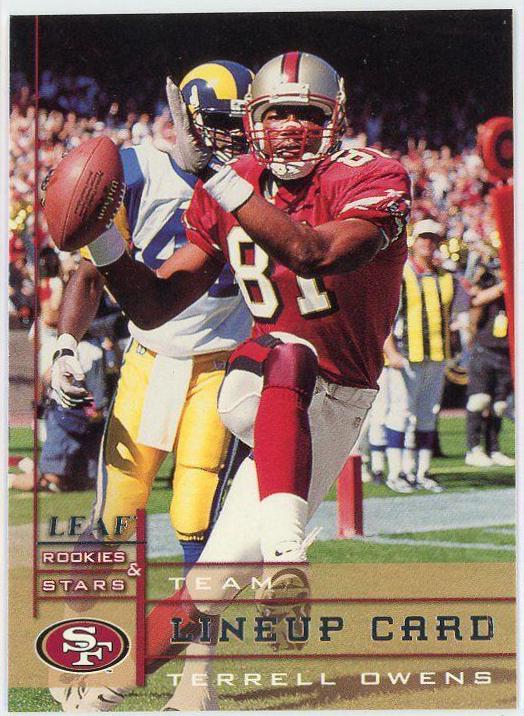 Terrell Owens #281 1998 Leaf Rookies & Stars Football