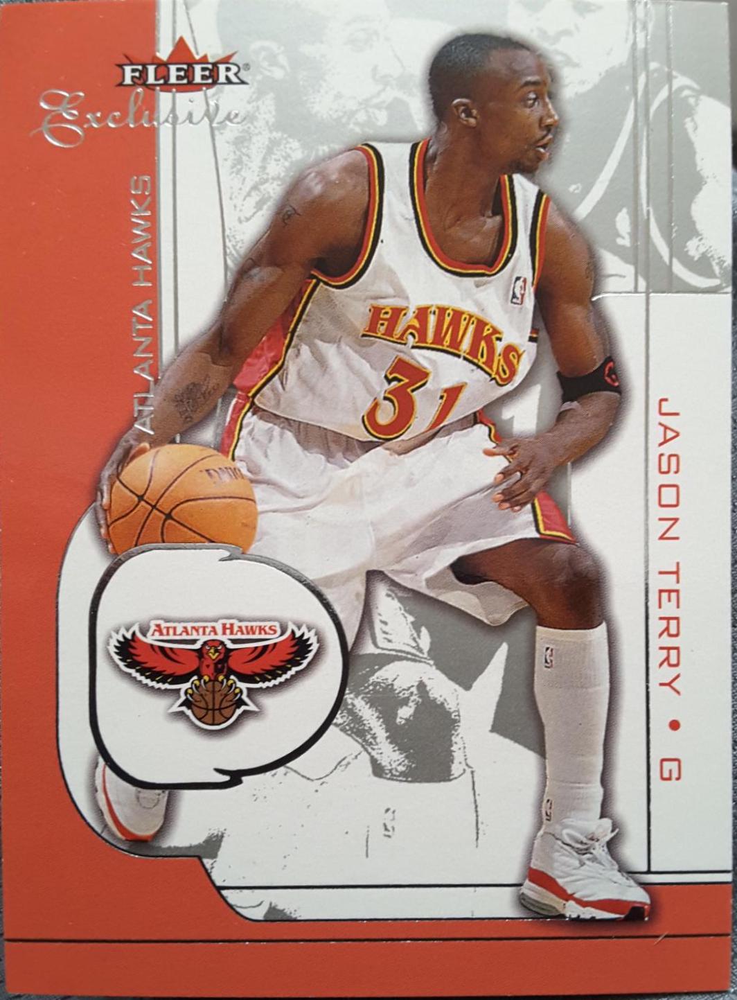 Jason Terry #11 Basketball Cards 2001 Fleer Exclusive