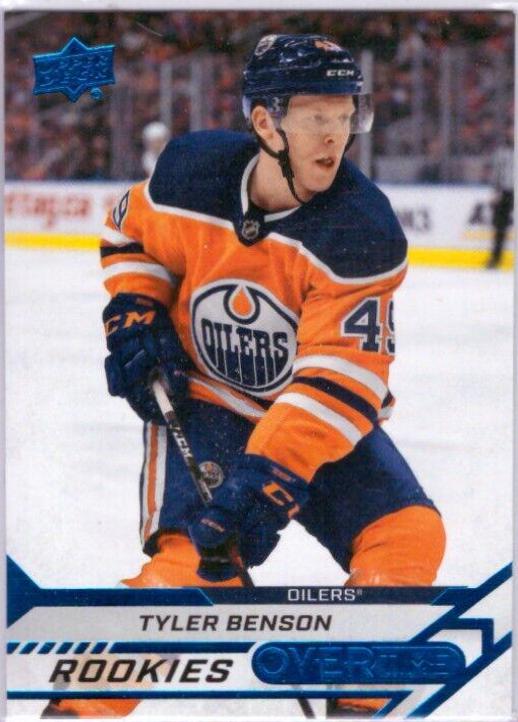 Tyler Benson #60 Hockey Cards 2020 Upper Deck Overtime
