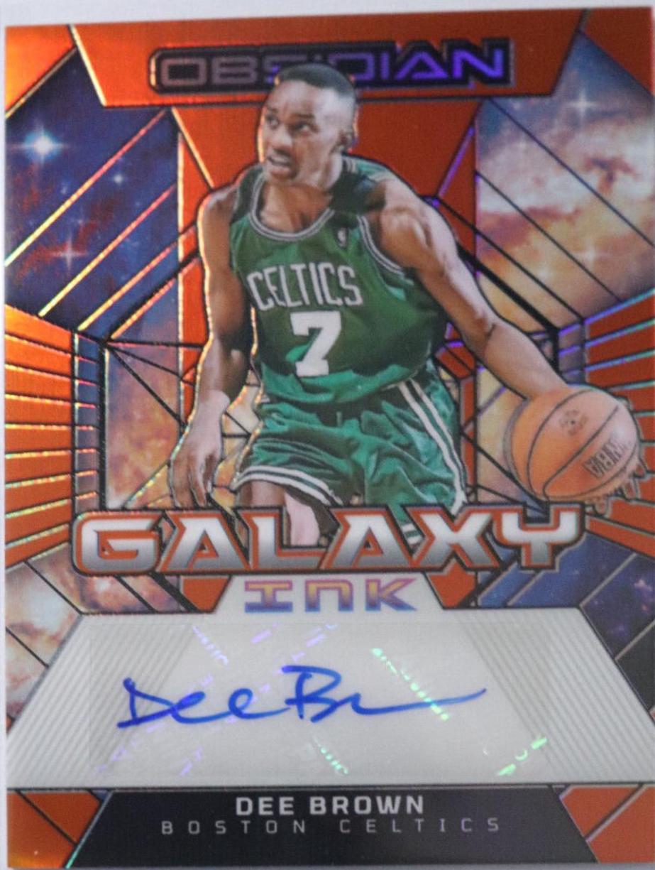 Dee Brown #GI-DEE Basketball Cards 2023 Panini Obsidian Galaxy Ink