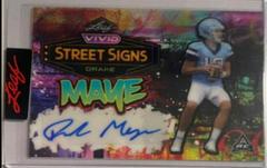 Drake Maye #SS-DM1 Football Cards 2023 Leaf Vivid Autographs Street Signs Prices